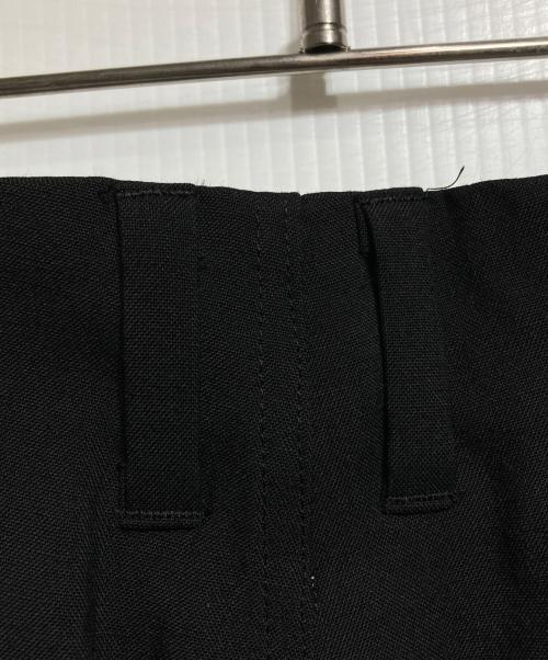 MATSUFUJI（マツフジ）MATSUFUJI (マツフジ) Water-repellent Wool Wide Cargo Trousers/撥水ウール ワイドカーゴパンツ ブラック サイズ:3の古着・服飾アイテム