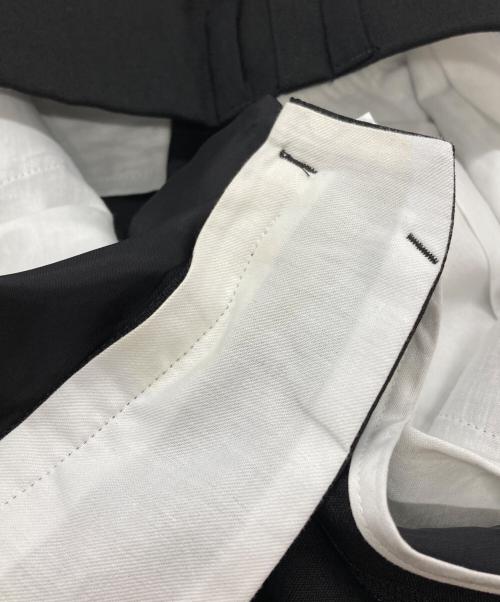 MATSUFUJI（マツフジ）MATSUFUJI (マツフジ) Water-repellent Wool Wide Cargo Trousers/撥水ウール ワイドカーゴパンツ ブラック サイズ:3の古着・服飾アイテム