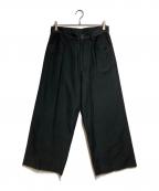 nonnotteノノット）の古着「5 POCKET TROUSERS EXTRA WIDE/5ポケットトラウザーズ エクストラワイド」｜ブラック