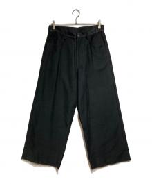 nonnotte（ノノット）の古着「5 POCKET TROUSERS EXTRA WIDE/5ポケットトラウザーズ エクストラワイド」｜ブラック