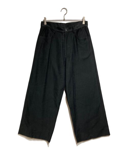nonnotte（ノノット）nonnotte (ノノット) 5 POCKET TROUSERS EXTRA WIDE/5ポケットトラウザーズ エクストラワイド ブラック サイズ:4の古着・服飾アイテム