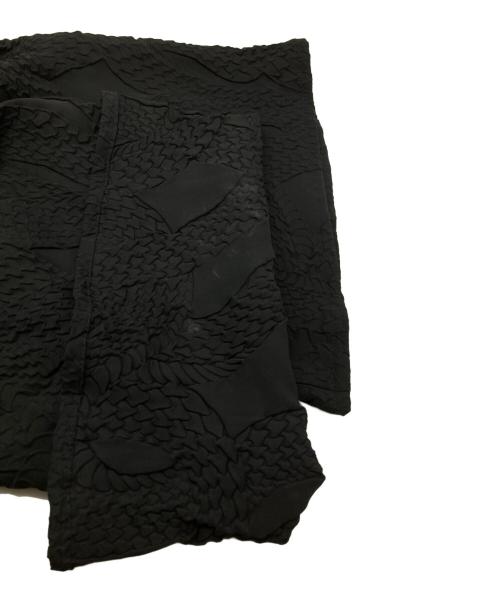 KOZABURO（コウザブロウ）KOZABURO (コウザブロウ) EMBOSSING KOZY PANTS/エンボス加工コージーパンツ ブラック サイズ:2の古着・服飾アイテム