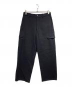 MATSUFUJIマツフジ）の古着「Cotton Voile Water-Repellent Cargo Pants/コットンボイル撥水カーゴパンツ」｜ブラック