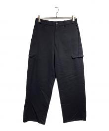 MATSUFUJI（マツフジ）の古着「Cotton Voile Water-Repellent Cargo Pants/コットンボイル撥水カーゴパンツ」｜ブラック