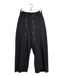 SHINYA KOZUKA（シンヤコズカ）の古着「ニットバギーパンツ/Knit baggy pants」｜ブラック