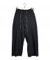 SHINYA KOZUKA（シンヤコズカ）の古着「ニットバギーパンツ/Knit baggy pants」｜ブラック