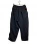 SHINYA KOZUKA (シンヤコズカ) ニットバギーパンツ/Knit baggy pants ブラック サイズ:S：20000円