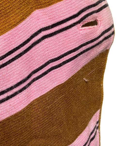 COMME des GARCONS HOMME PLUS（コムデギャルソンオムプリュス）COMME des GARCONS HOMME PLUS (コムデギャルソンオムプリュス) ボーダーテーラードジャケット/Striped tailored jacket ブラウン サイズ:Mの古着・服飾アイテム