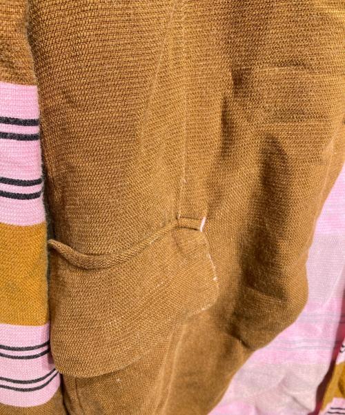 COMME des GARCONS HOMME PLUS（コムデギャルソンオムプリュス）COMME des GARCONS HOMME PLUS (コムデギャルソンオムプリュス) ボーダーテーラードジャケット/Striped tailored jacket ブラウン サイズ:Mの古着・服飾アイテム