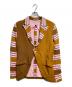 COMME des GARCONS HOMME PLUS（コムデギャルソンオムプリュス）の古着「ボーダーテーラードジャケット/Striped tailored jacket」｜ブラウン
