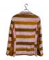 COMME des GARCONS HOMME PLUS (コムデギャルソンオムプリュス) ボーダーテーラードジャケット/Striped tailored jacket ブラウン サイズ:M：23000円