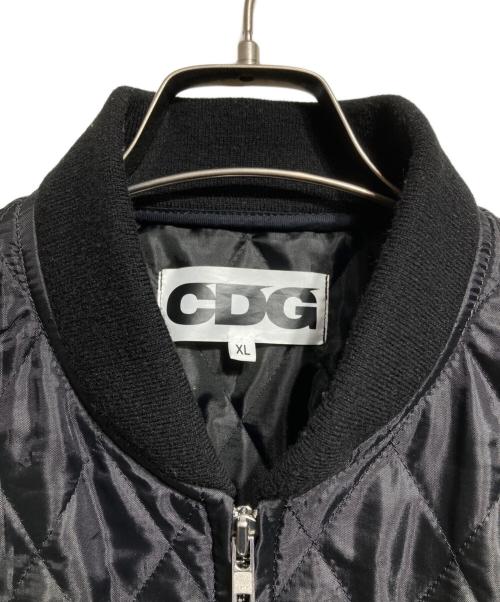 CDG（シーディージー）CDG (シーディージー) STAFF BLOUSON QUILTED/キルティングスタッフブルゾン ブラック サイズ:XLの古着・服飾アイテム