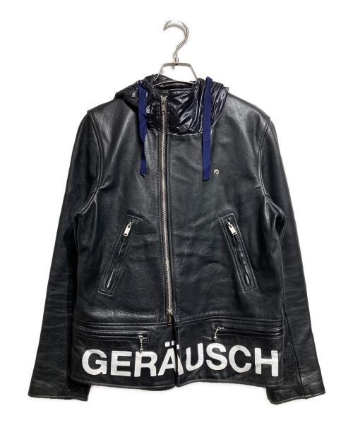 UNDERCOVERISM（アンダーカバーイズム）UNDERCOVERISM (アンダーカバーイズム) フード付レザージャケット/Hooded leather jacket ブラック サイズ:2の古着・服飾アイテム