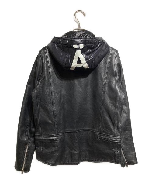 UNDERCOVERISM（アンダーカバーイズム）UNDERCOVERISM (アンダーカバーイズム) フード付レザージャケット/Hooded leather jacket ブラック サイズ:2の古着・服飾アイテム