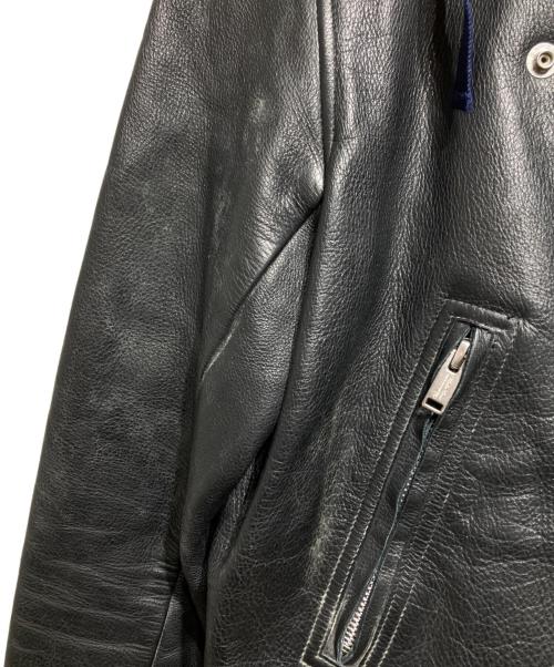 UNDERCOVERISM（アンダーカバーイズム）UNDERCOVERISM (アンダーカバーイズム) フード付レザージャケット/Hooded leather jacket ブラック サイズ:2の古着・服飾アイテム