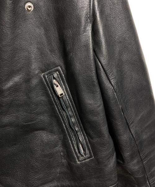 UNDERCOVERISM（アンダーカバーイズム）UNDERCOVERISM (アンダーカバーイズム) フード付レザージャケット/Hooded leather jacket ブラック サイズ:2の古着・服飾アイテム