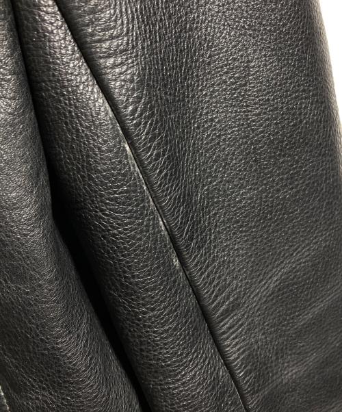 UNDERCOVERISM（アンダーカバーイズム）UNDERCOVERISM (アンダーカバーイズム) フード付レザージャケット/Hooded leather jacket ブラック サイズ:2の古着・服飾アイテム