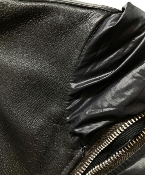 UNDERCOVERISM（アンダーカバーイズム）UNDERCOVERISM (アンダーカバーイズム) フード付レザージャケット/Hooded leather jacket ブラック サイズ:2の古着・服飾アイテム