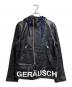UNDERCOVERISM（アンダーカバーイズム）の古着「フード付レザージャケット/Hooded leather jacket」｜ブラック