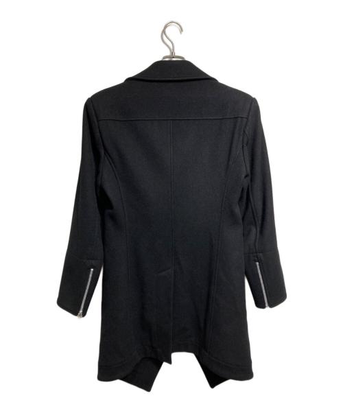Vivienne Westwood man（ヴィヴィアン ウェストウッド マン）Vivienne Westwood man (ヴィヴィアン ウェストウッド マン) 変形ライダースウールコート/Asymmetric Wool Biker Coat ブラック サイズ:44の古着・服飾アイテム