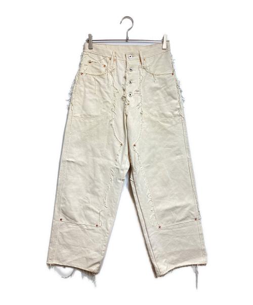 SUGARHILL（シュガーヒル）SUGARHILL (シュガーヒル) edge canvas double knee pants/エッジ キャンバス ダブルニー パンツ ベージュ サイズ:30の古着・服飾アイテム