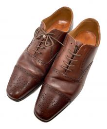 YANKO（ヤンコ）の古着「セミブローグシューズ/Semi-brogue shoes」｜ブラウン