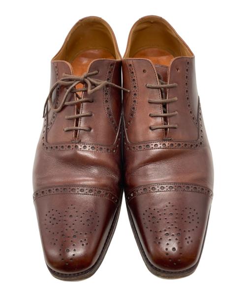 YANKO（ヤンコ）YANKO (ヤンコ) セミブローグシューズ/Semi-brogue shoes ブラウン サイズ:8　1/2の古着・服飾アイテム