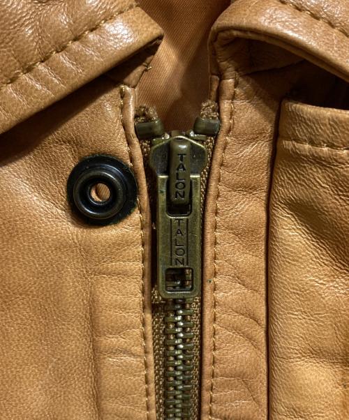 POLO RALPH LAUREN（ポロ・ラルフローレン）POLO RALPH LAUREN (ポロ・ラルフローレン) ラムスキンレザージャケット/Lambskin leather jacket ベージュ サイズ:XSの古着・服飾アイテム
