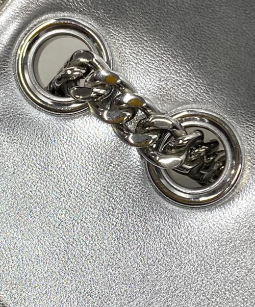 TORY BURCH（トリーバーチ）TORY BURCH (トリーバーチ) Kira Woven Mini Flap/キラ織りミニフラップ シルバー サイズ:不明の古着・服飾アイテム