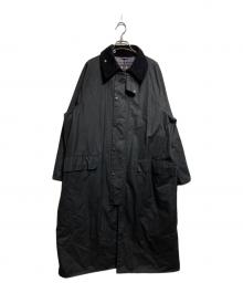 Barbour（バブアー）の古着「OS WAX BURGHLEY オイルドコート/OS WAX BURGHLEY Waxed Coat」｜ブラック