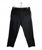 WHITE MOUNTAINEERING×THE TOKYOホワイトマウンテ二アニング×ザトーキョー）の古着「別注 STRETCHED HYBRID TAPERED WIDE PANTS/ストレッチハイブリッドテーパードワイドパンツ」｜ブラック