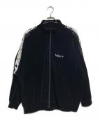 doubletダブレット）の古着「LINED EMBROIDERY TRACK JACKET/裏地付き刺繍トラックジャケット」｜ブラック