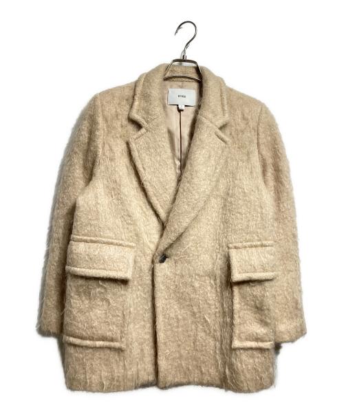 HYKE（ハイク）HYKE (ハイク) モヘアショートコート/Short mohair coat ベージュ サイズ:1の古着・服飾アイテム