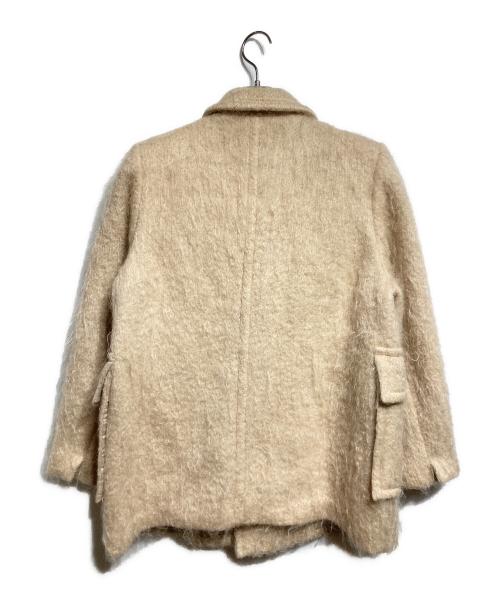 HYKE（ハイク）HYKE (ハイク) モヘアショートコート/Short mohair coat ベージュ サイズ:1の古着・服飾アイテム