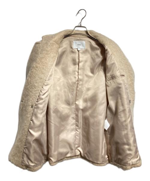 HYKE（ハイク）HYKE (ハイク) モヘアショートコート/Short mohair coat ベージュ サイズ:1の古着・服飾アイテム