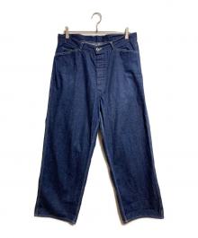 A.PRESSE（アプレッセ）の古着「Military Denim Trousers/ミリタリーデニムトラウザーズ」｜インディゴ