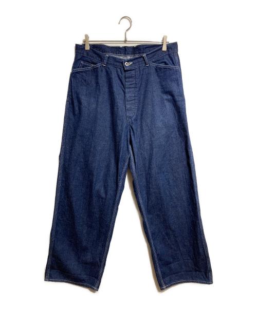 A.PRESSE（アプレッセ）A.PRESSE (アプレッセ) Military Denim Trousers/ミリタリーデニムトラウザーズ インディゴ サイズ:3の古着・服飾アイテム