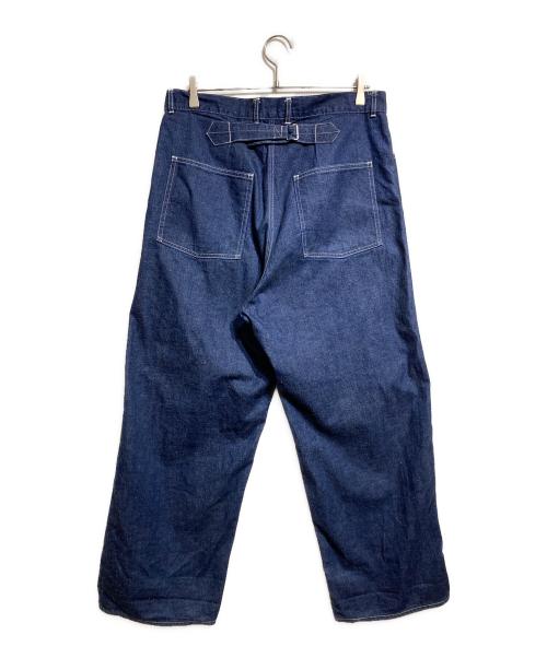 A.PRESSE（アプレッセ）A.PRESSE (アプレッセ) Military Denim Trousers/ミリタリーデニムトラウザーズ インディゴ サイズ:3の古着・服飾アイテム