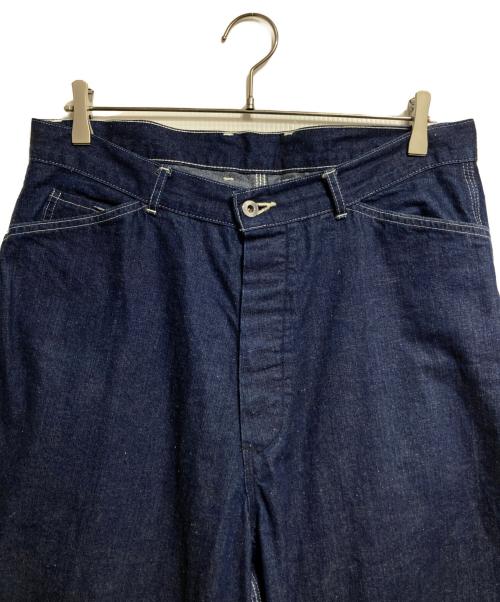 A.PRESSE（アプレッセ）A.PRESSE (アプレッセ) Military Denim Trousers/ミリタリーデニムトラウザーズ インディゴ サイズ:3の古着・服飾アイテム
