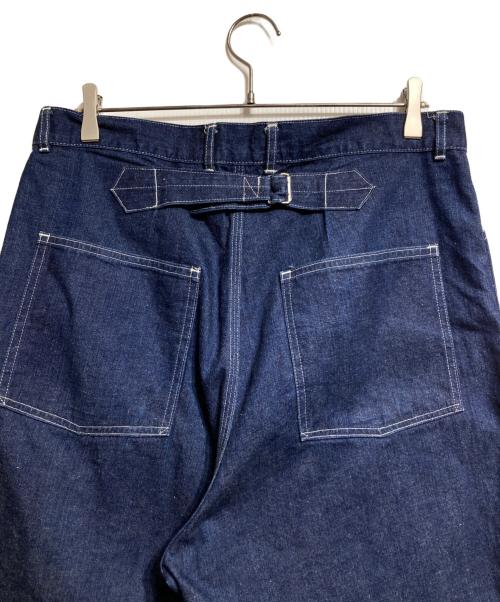 A.PRESSE（アプレッセ）A.PRESSE (アプレッセ) Military Denim Trousers/ミリタリーデニムトラウザーズ インディゴ サイズ:3の古着・服飾アイテム