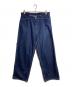 A.PRESSE（アプレッセ）の古着「Military Denim Trousers/ミリタリーデニムトラウザーズ」｜インディゴ