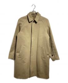 COMOLI（コモリ）の古着「メルトンウール バルカラーコート/Melton Wool Balmacaan Coat」｜カーキ