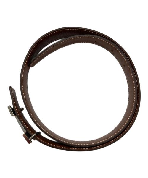 HERMES（エルメス）HERMES (エルメス) Hバックルコンスタンスベルト/Constance Belt  ブラウンの古着・服飾アイテム