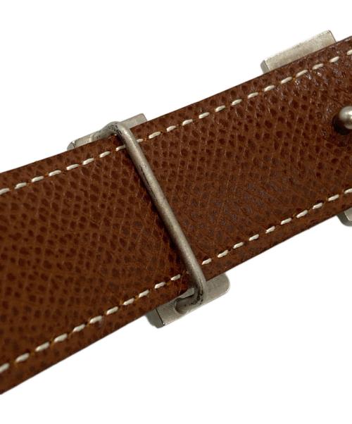 HERMES（エルメス）HERMES (エルメス) Hバックルコンスタンスベルト/Constance Belt  ブラウンの古着・服飾アイテム