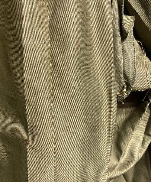 MM6 Maison Margiela（エムエムシックスメゾンマルジェラ）MM6 Maison Margiela (エムエムシックスメゾンマルジェラ) プリーツトレンチコート/Pleated trench coat カーキ サイズ:38の古着・服飾アイテム