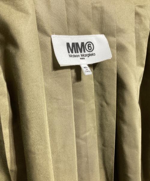 MM6 Maison Margiela（エムエムシックスメゾンマルジェラ）MM6 Maison Margiela (エムエムシックスメゾンマルジェラ) プリーツトレンチコート/Pleated trench coat カーキ サイズ:38の古着・服飾アイテム