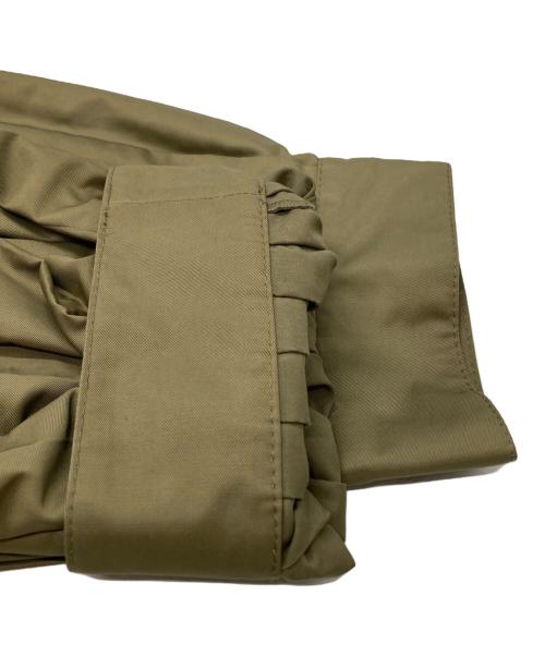 MM6 Maison Margiela（エムエムシックスメゾンマルジェラ）MM6 Maison Margiela (エムエムシックスメゾンマルジェラ) プリーツトレンチコート/Pleated trench coat カーキ サイズ:38の古着・服飾アイテム