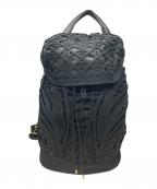 Mame Kurogouchiマメクロゴウチ）の古着「コード刺繍バックパック/Cording Embroidery Backpack」｜ブラック