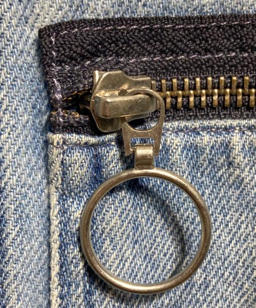 MM6 Maison Margiela（エムエムシックスメゾンマルジェラ）MM6 Maison Margiela (エムエムシックスメゾンマルジェラ) ユーズド加工ロングデニムシャツ/Distressed long denim shirt インディゴ サイズ:38の古着・服飾アイテム
