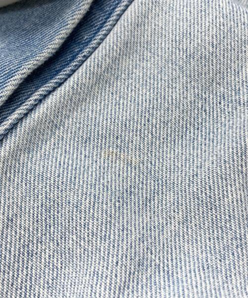 MM6 Maison Margiela（エムエムシックスメゾンマルジェラ）MM6 Maison Margiela (エムエムシックスメゾンマルジェラ) ユーズド加工ロングデニムシャツ/Distressed long denim shirt インディゴ サイズ:38の古着・服飾アイテム